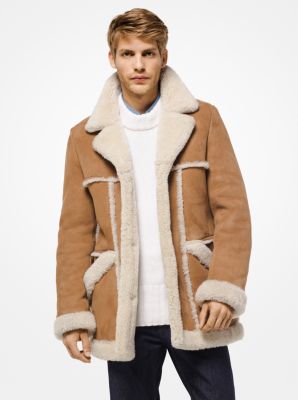 Michael kors on sale shearling coat