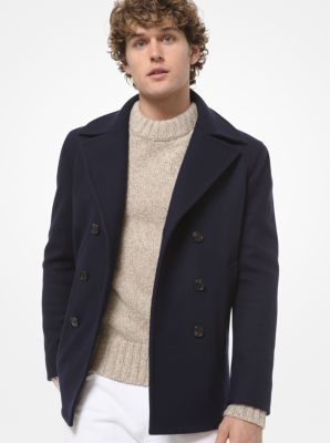 michael kors men's wool blend coat