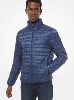 michael kors parka mens silver