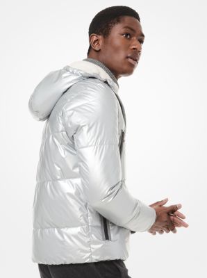 Michael kors shop jacket mens silver