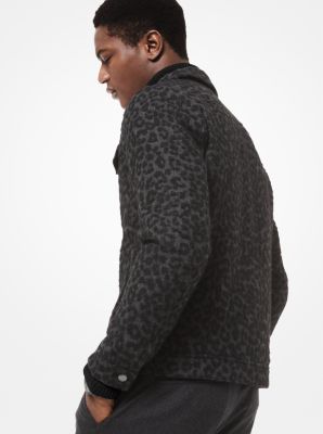 Leopard store trucker jacket