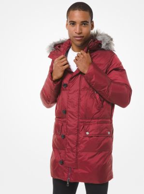 michael kors parka red