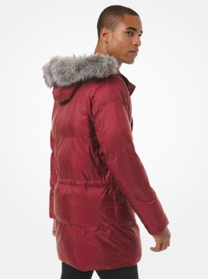 michael kors parka red