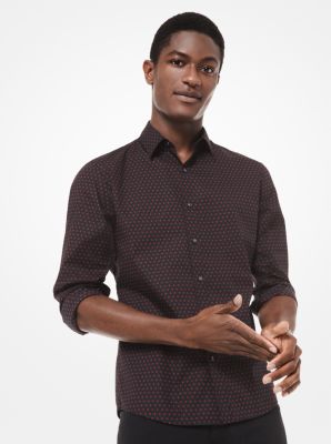 Maroon polka best sale dot shirt