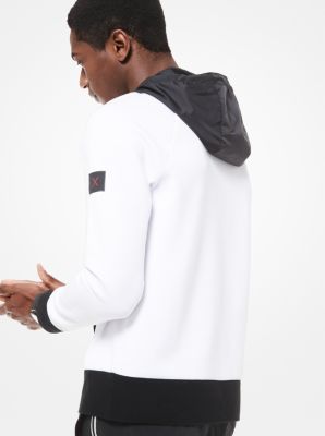 Contrast Trim Cotton-Blend Hoodie