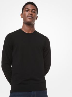 Hudson Jeans Men's Merino Wool Crewneck Sweater - Charcoal - Size Medium