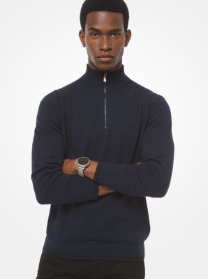 michael kors mens half zip sweater