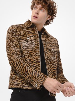 Tiger print hotsell denim jacket