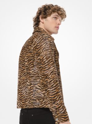 Tiger print 2024 jacket mens