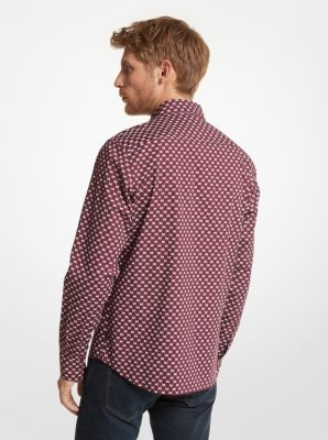 Michael Kors Men's Slim-Fit Trim Stretch Gingham Shirt - Macy's