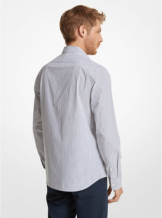Striped Stretch Cotton Shirt image number 1