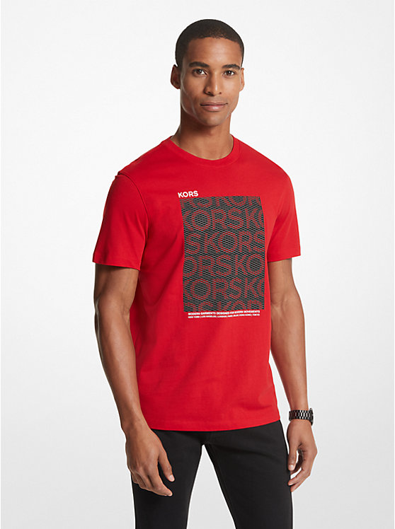 T-shirt KORS en coton à blocs de maille image number 0