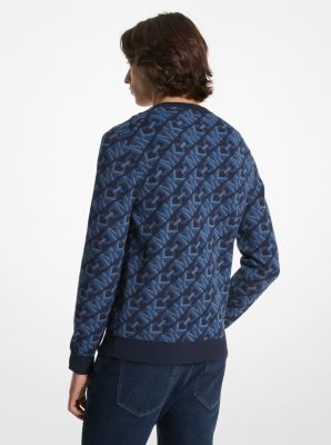 Pullover in lana merino con logo Empire jacquard image number 1