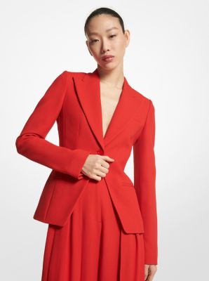 Wool Gabardine Double-Breasted Blazer | Michael Kors