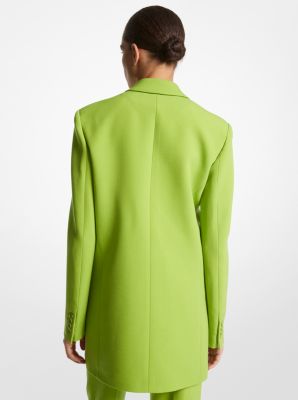 Wool Gabardine Boyfriend Blazer in LIME | Michael Kors