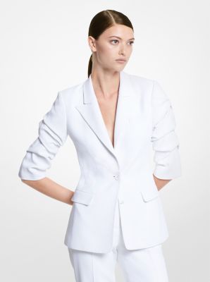 Michael Kors Collection Sablé Boyfriend single-breasted blazer - White