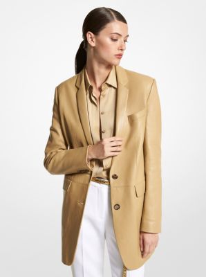 Michael kors leather hot sale drape cardigan