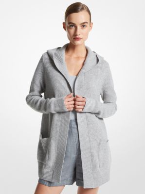 Cashmere and Linen Blend Hooded Cardigan image number 0