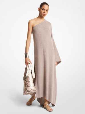 Cashmere One-Shoulder Caftan image number 0