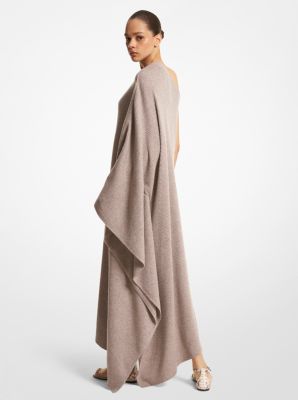 Caftano monospalla in cashmere image number 1