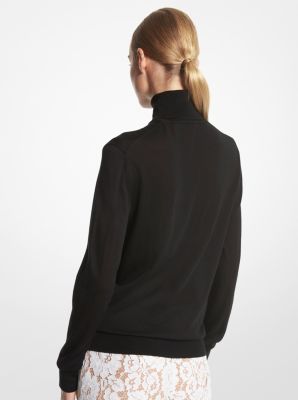 Joan Featherweight Silk Turtleneck Sweater | Michael Kors