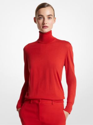 Joan Featherweight Silk Turtleneck Sweater
