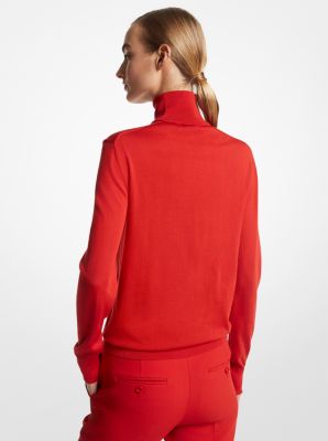Joan Featherweight Silk Turtleneck Sweater