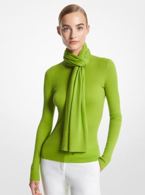 Michael kors scarf green new arrivals