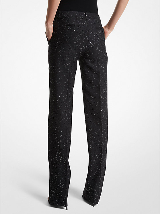 Carolyn Sequined Stretch Wool Trousers image number 1