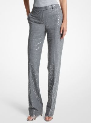 Michael kors pants womens on sale silver