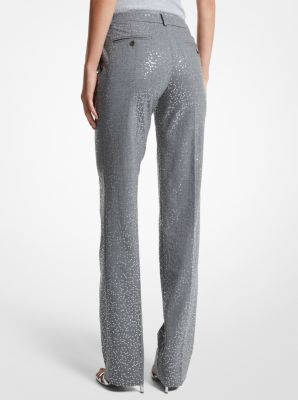 Carolyn Sequined Stretch Wool Trousers image number 1