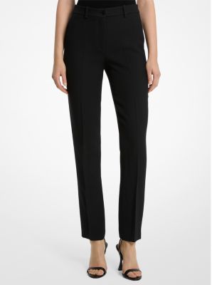 Michael Kors Black Slim Pants With Concealed Fastening In Cotton Woman In Black