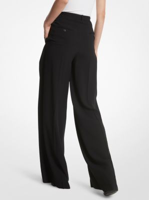 パンツ TROUSERS IN DOUBLE CREPE Double Crepe Sablé Wide-Leg Trousers | Michael Kors [US]