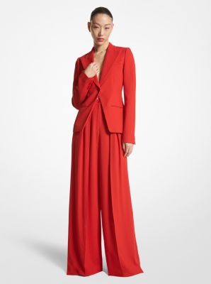 Double Crepe Sablé Wide-Leg Trousers | Michael Kors [US]
