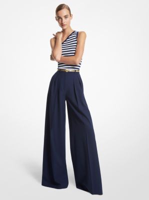 Tissue Wool Gabardine Palazzo Pants | Michael Kors