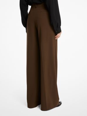 Pantalon plissé en laine