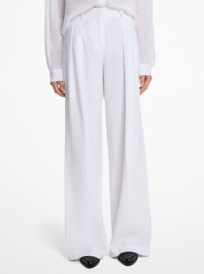 Linen Wide-Leg Trousers