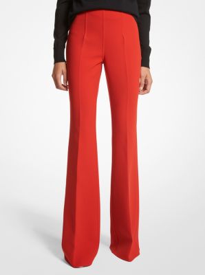 Michael Kors MICHAEL MICHAEL KORS Womens Red Pocketed Sheer Drawstring  Elastic Waist Pull On Lounge Pants