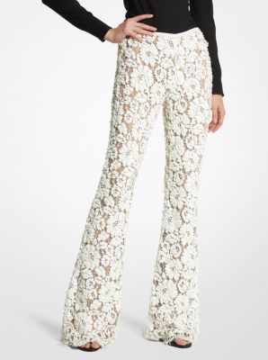 Mahina Velvet Lace Insert Bell Bottoms – Pink House Boutique