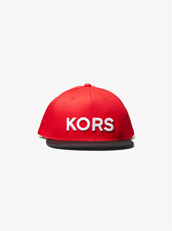 KORS Embroidered Flat Brim Baseball Hat image number 0