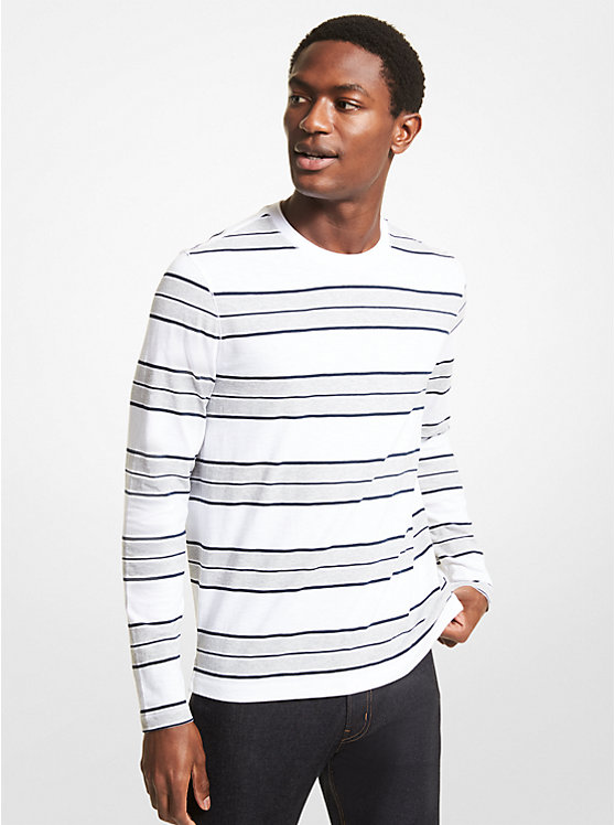 Striped Cotton Jersey Shirt image number 0