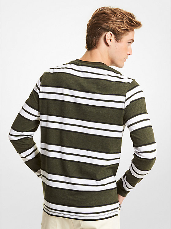 Striped Cotton Jersey Shirt image number 1