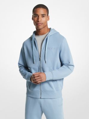 HUGO - Cotton-terry relaxed-fit hoodie with logo print