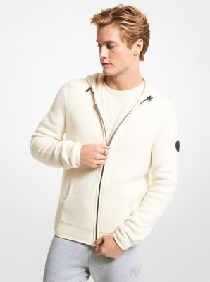 Brushed Cotton Blend Zip-up Hoodie | Michael Kors