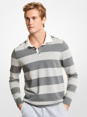 Striped Stretch Cotton Rugby Sweater | Michael Kors