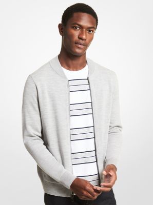 Merino Wool Baseball Jacket | Michael Kors