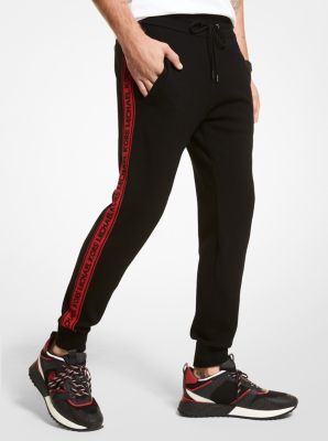 Logo Tape Stretch Viscose Joggers