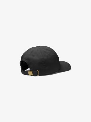 Casquette brodée en coton | Noir