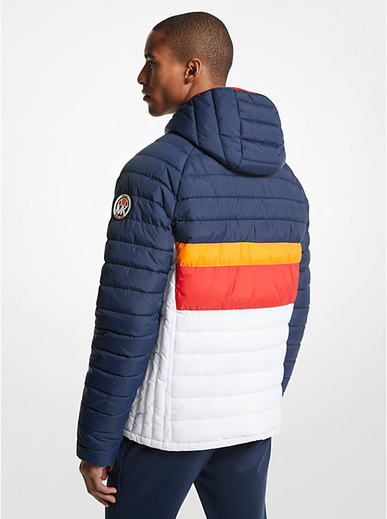 MK x ellesse Breckenridge Color-Blocked Quilted Nylon Puffer Jacket image number 1