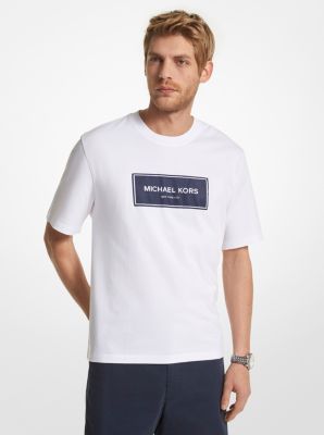 T-shirt de corte largo em algodão com logótipo image number 0